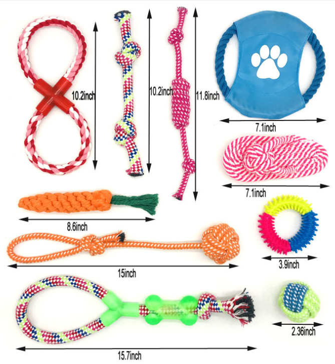 Set of 10 Pet Toys