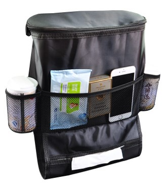 Seat back organizer cooler