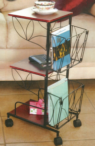 3 Tiers Floor Magazine Rack