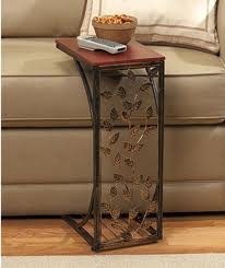 Leaf design side sofa table