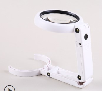 2in1 Handheld and stand magnifier with LED