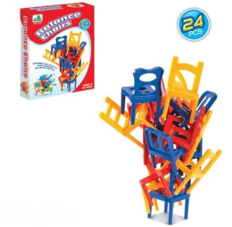 BALANCE CHAIR GAME（24 chairs, 8 each color or 18 chairs, 6 each color）