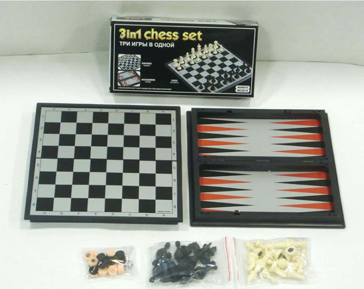 3 in 1 Chess Board Game