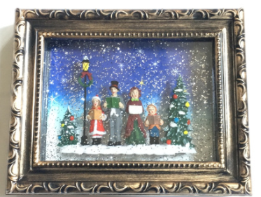 LED Glitter frame with revolving