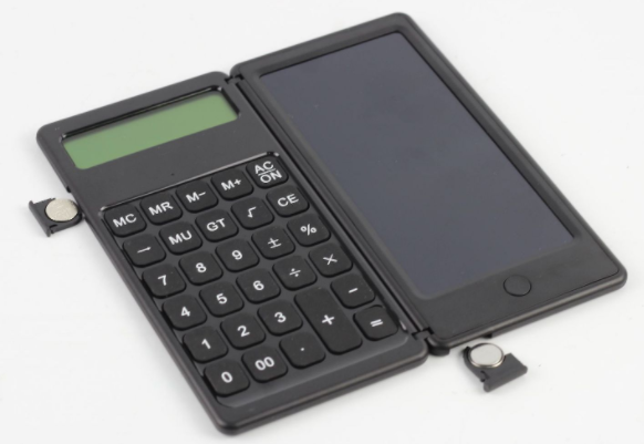 Calculator with LCD pad