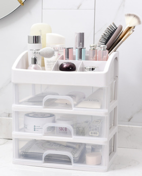 Tabletop 3 Drawer Organizer and Compartment Storage