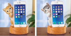 Cat design phone holder