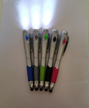 LED Light Up Pens 5 Colors 1.0 Black Ink Pens