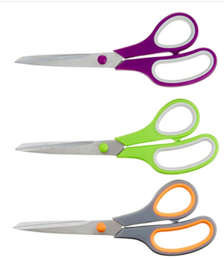 3PK Non-slip Office Scissor