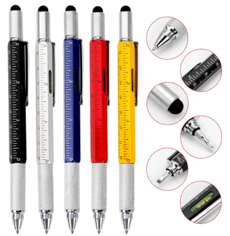 6 IN 1 multi-functional tool ballpoint pen