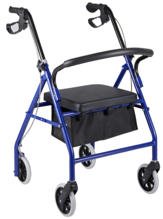 Foldable Wheel Chair with  standard carry pouch under seat