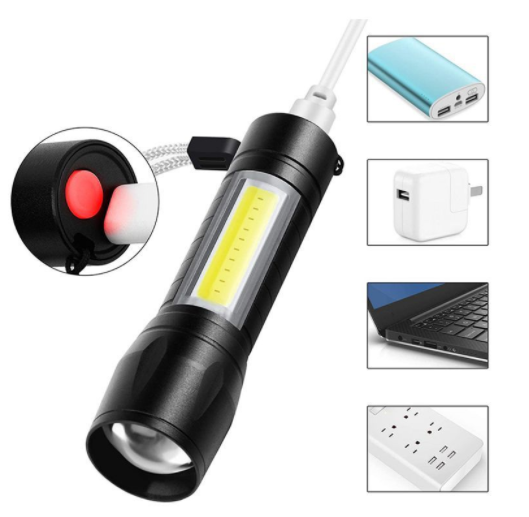 2 in 1 Rechargeable Flashlight