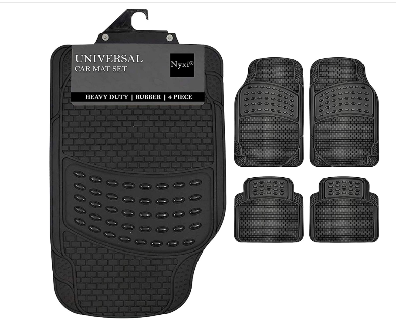 4PK Rubber Car Mat Universal Non-Slip Deep Dish Heavy Duty