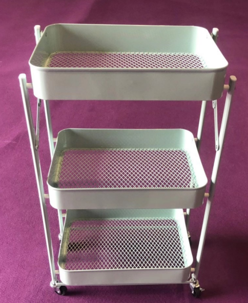 Foldable Metal Rolling Cart