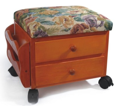 Tapestry Storage Footstool