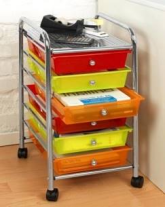 Multi-trolley With 6 drawers + shelf