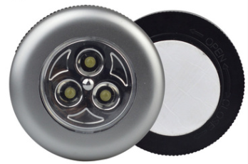 3PK Push N Light Puck Lights