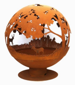 58 CM CUT OUT BALL FIRE PIT