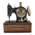 Vintage Sewing Machine Clock