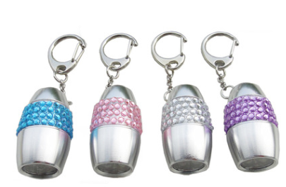 PK 4 JEWELLED TORCH KEYRING