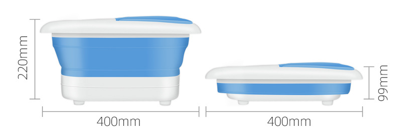 Foot spa with infrared light for heat and relief