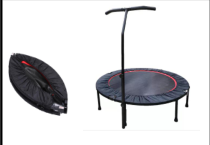 Mini home trampoline with handle bar