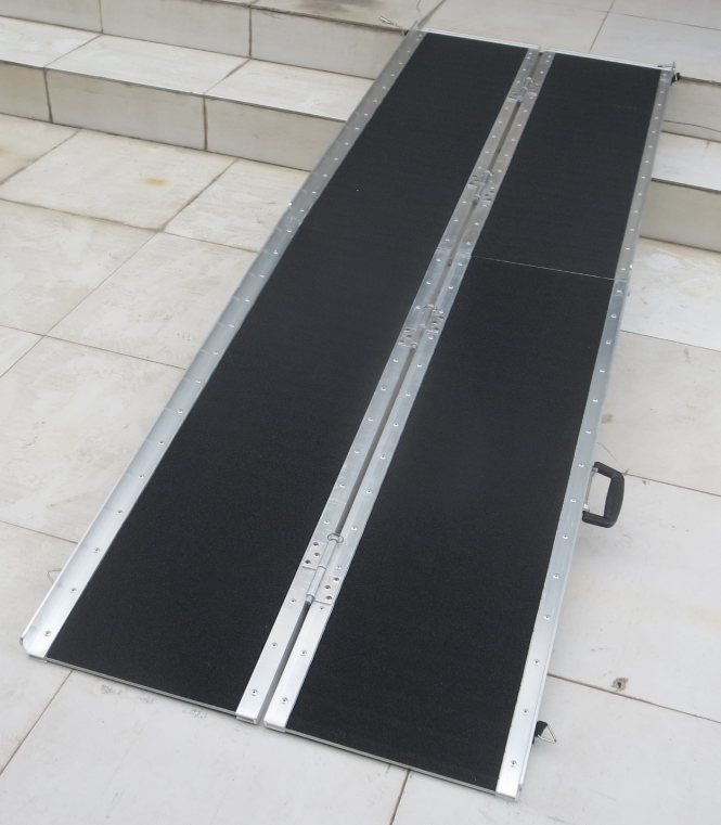 Multi-Fold Aluminium Wheelchair Ramp with Grip Tape