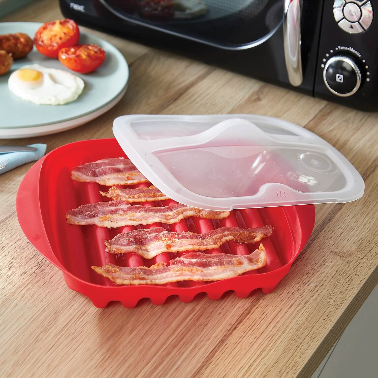 Microwave Lidded Bacon Crisper