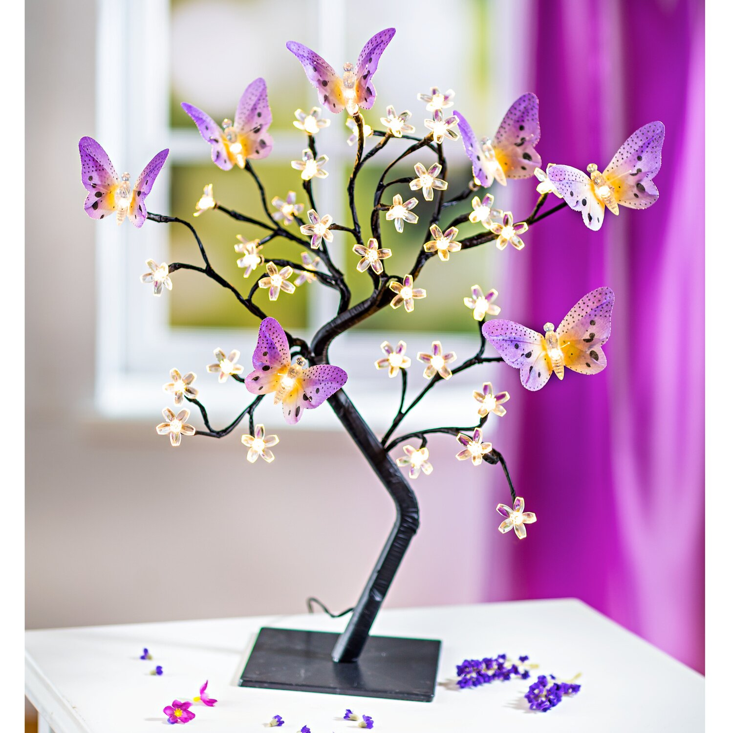 LED Tree with Butterflies_