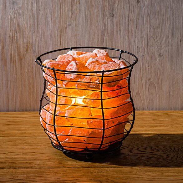 Salt crystal lamp