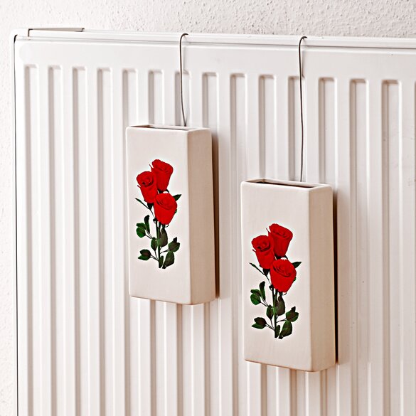 2PK Ceramic Rose Radiator Humidifier