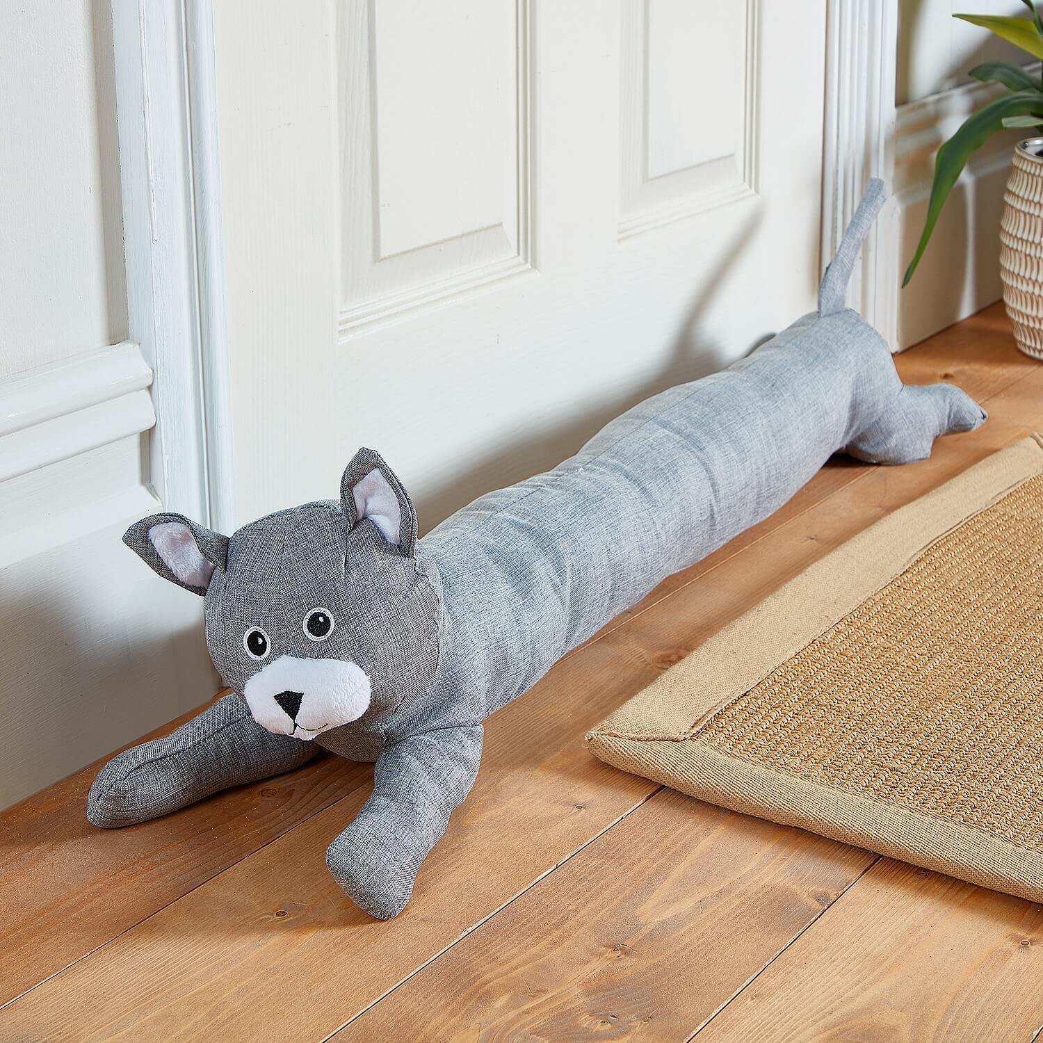 Cat Draught Excluder Grey