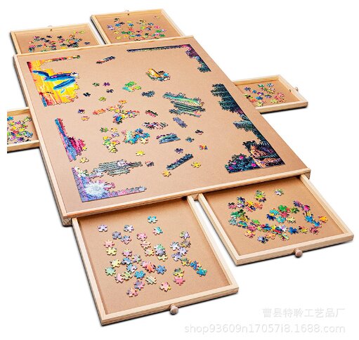 Puzzle Table for 1500pcs Puzzles with 6 drawers