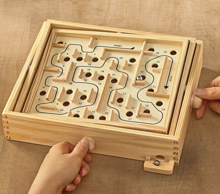 Wooden Labyrinth Game