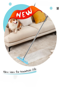 2-in-1 design carpet rake