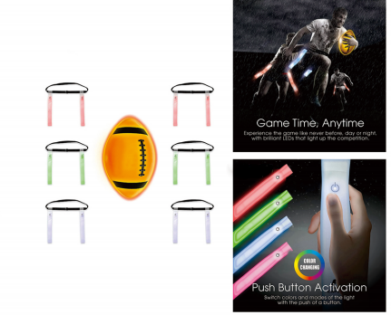 Luminous Football + LED Flag Football
